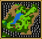 Map of Shining Force 2's Battle #8