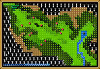 Map of Shining Force 2's Battle #9