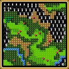 Map of Shining Force 2's Battle #10