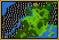 Map of Shining Force 2's Battle #37