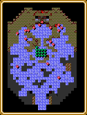 Map of Shining Force 2's Battle #43