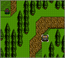The unreachable chest at the Prism Flowers battle in Shining Force II