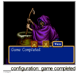 Shining Force II Configuration Cheat: Game Completed option